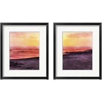 Framed 'Beachland  2 Piece Framed Art Print Set' border=