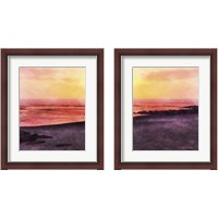 Framed 'Beachland  2 Piece Framed Art Print Set' border=