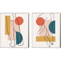 Framed 'Legs  2 Piece Canvas Print Set' border=