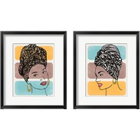 Framed Head Wrap 2 Piece Framed Art Print Set