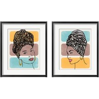 Framed Head Wrap 2 Piece Framed Art Print Set