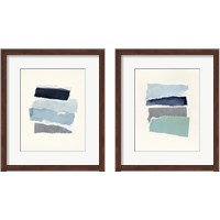 Framed 'Seaside Color Study 2 Piece Framed Art Print Set' border=