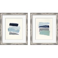 Framed 'Seaside Color Study 2 Piece Framed Art Print Set' border=