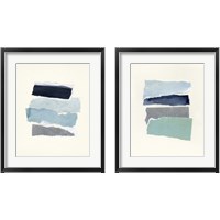 Framed 'Seaside Color Study 2 Piece Framed Art Print Set' border=