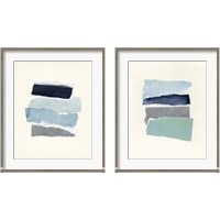 Framed 'Seaside Color Study 2 Piece Framed Art Print Set' border=