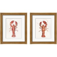 Framed Salty Lobster 2 Piece Framed Art Print Set
