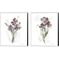 Framed 'Plum Bouquet 2 Piece Canvas Print Set' border=