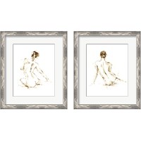Framed Drybrush Figure Study 2 Piece Framed Art Print Set