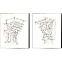 Framed 'Corbel Sketch 2 Piece Canvas Print Set' border=