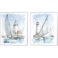 Framed Sailing into the Harbor 2 Piece Canvas Print Set