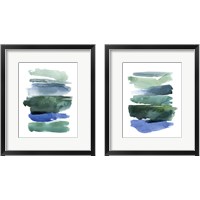 Framed Swatches of Sea 2 Piece Framed Art Print Set