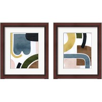 Framed 'Shifting Shape 2 Piece Framed Art Print Set' border=