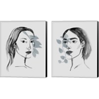 Framed 'Solace in Shadows 2 Piece Canvas Print Set' border=