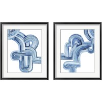 Framed Blue Braid 2 Piece Framed Art Print Set