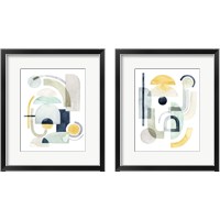 Framed 'Planetary Shift 2 Piece Framed Art Print Set' border=