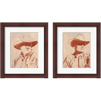 Framed 'Man of the West 2 Piece Framed Art Print Set' border=