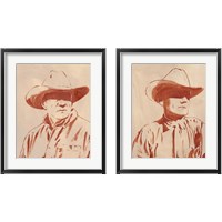 Framed 'Man of the West 2 Piece Framed Art Print Set' border=