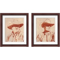 Framed 'Man of the West 2 Piece Framed Art Print Set' border=