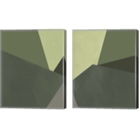 Framed 'Sage Prism 2 Piece Canvas Print Set' border=
