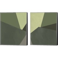 Framed 'Sage Prism 2 Piece Canvas Print Set' border=