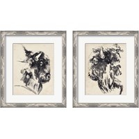 Framed Bison Head Gesture 2 Piece Framed Art Print Set