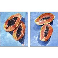 Framed Bold Papaya 2 Piece Art Print Set