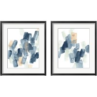 Framed 'Indigo Facets 2 Piece Framed Art Print Set' border=