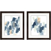 Framed 'Indigo Facets 2 Piece Framed Art Print Set' border=