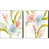 Framed 'Floral Sonata 2 Piece Canvas Print Set' border=