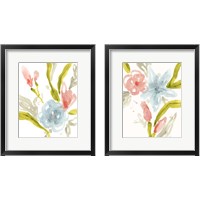 Framed 'Floral Sonata 2 Piece Framed Art Print Set' border=
