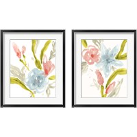 Framed 'Floral Sonata 2 Piece Framed Art Print Set' border=