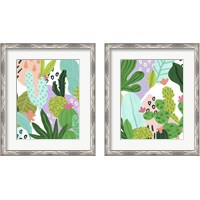 Framed 'Party Plants 2 Piece Framed Art Print Set' border=