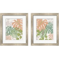 Framed 'Sherbet Tropical 2 Piece Framed Art Print Set' border=
