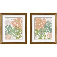 Framed 'Sherbet Tropical 2 Piece Framed Art Print Set' border=