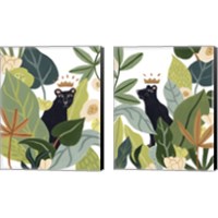 Framed 'Panther Magic 2 Piece Canvas Print Set' border=