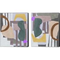 Framed 'City Shades 2 Piece Canvas Print Set' border=