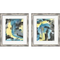 Framed 'Interconnect  2 Piece Framed Art Print Set' border=