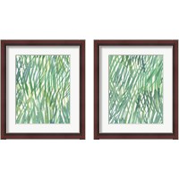 Framed 'Just Grass 2 Piece Framed Art Print Set' border=