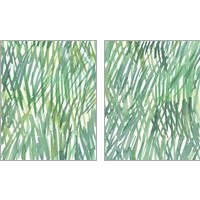 Framed 'Just Grass 2 Piece Art Print Set' border=