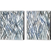 Framed 'Blue Grass 2 Piece Canvas Print Set' border=