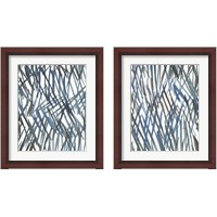 Framed 'Blue Grass 2 Piece Framed Art Print Set' border=