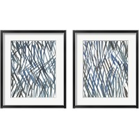 Framed 'Blue Grass 2 Piece Framed Art Print Set' border=