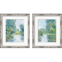 Framed 'Tranquil Stream 2 Piece Framed Art Print Set' border=