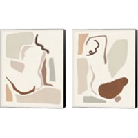 Framed 'Lounge Abstract 2 Piece Canvas Print Set' border=