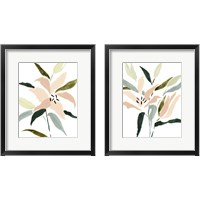 Framed 'Lily Abstracted 2 Piece Framed Art Print Set' border=