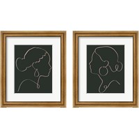 Framed Minimal Cameo 2 Piece Framed Art Print Set