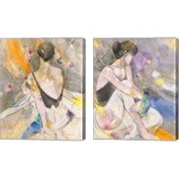 Framed 'Ballerina 2 Piece Canvas Print Set' border=