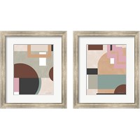 Framed Soft Modern 2 Piece Framed Art Print Set