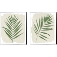 Framed 'Nature By the Lake Frond 2 Piece Canvas Print Set' border=