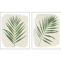 Framed 'Nature By the Lake Frond 2 Piece Art Print Set' border=
